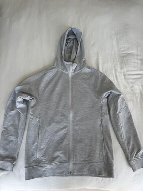 lululemon athletica Men's Heather Gray Zip-Up Hoodie